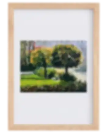 Pastel on paper. 21x26cm
This plein air painting is a part of the collection "My green Nieuwegein"